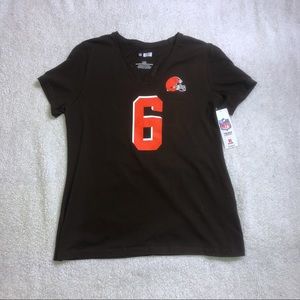 Women’s Cleveland Browns Baker Mayfield V-Neck Tee